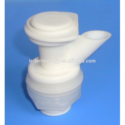 Customized white color food grade plastic beverage cooler jug faucet